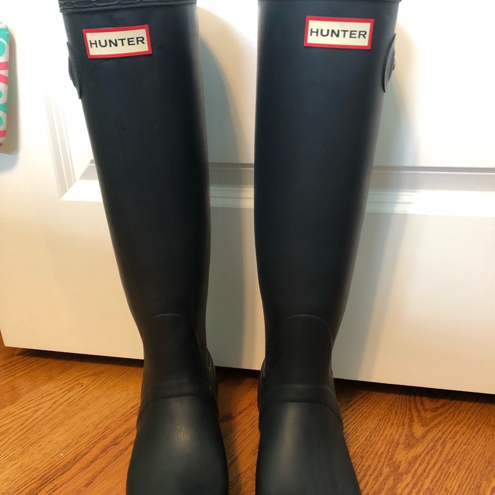 Hunter original tall boots/socks